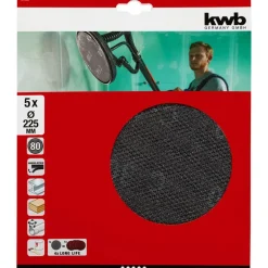 kwb Gitterleinen für Langhalsschleifer Durchmesser 225 mm K80