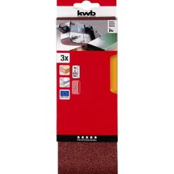 kwb Schleifbänder Holz und Metall 75 x 457 mm K40