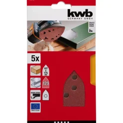 Schleifdreiecke Quick Stick Holz und Metall 107 x 175 mm K120*kwb Best