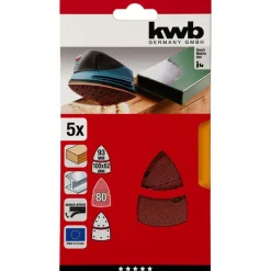 Schleifdreiecke Quick Stick Holz und Metall K80^kwb Discount