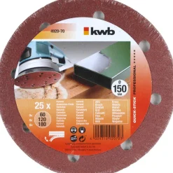 kwb Schleifscheiben Quick-Stick Holz und Metall Durchmesser 150 mm