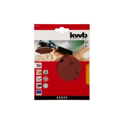 Schleifscheiben Quick-Stick Holz und Metall Durchmesser 115 mm K180 5 Stück*kwb New