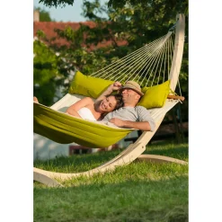 Gefütterte Kingsize-Stabhängematte Alabama Avocado^La Siesta New