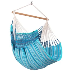 La Siesta Kingsize Hängestuhl Habana Azure Bio-Baumwolle