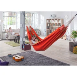La Siesta Kingsize-Hängematte Flora Chilli Baumwolle