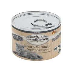Landfleisch Cat Kitten Pastete Rind+Geflügelk 195g