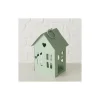 Laterne Alamo Haus 9 x 7,5 x 14 cm hellgrün Metall