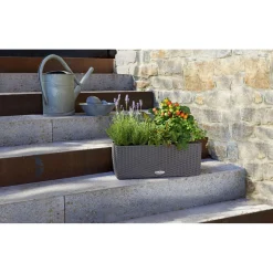 LECHUZA Blumenkasten Balconera Cottage 50 granit*