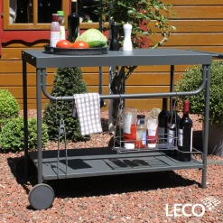 Grill BBQ Rolltisch Serviertisch Grillwagen Servierwagen Beistelltisch Grill^Leco Hot