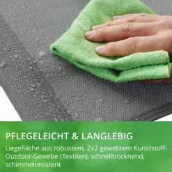 Leco Schaukel Liege Eni 210 x 102 x 79 cm Sonnenliege Gartenliege