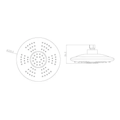Schütte LED-Überkopfbrause Galaxis