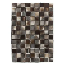 Lederteppich „Lavish 410“, grau