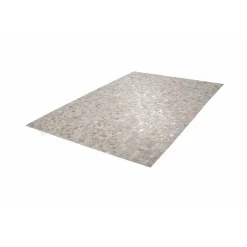 Lederteppich „Rocket 110“ Elfenbein/Gold, 80x150cm