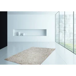 Lederteppich „Spark 110“, grau/silber^