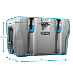 Kühlbox Premium 73 L 47x76x47cm Grau^Lifetime New
