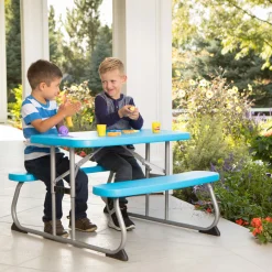 Tisch für Kinder mit Klappfunktion 90x82,5x53,5cm Blau*Lifetime New