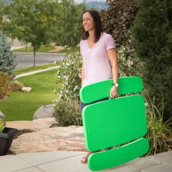 Tisch für Kinder mit Klappfunktion 90x82,5x53,5cm Grün^Lifetime Clearance