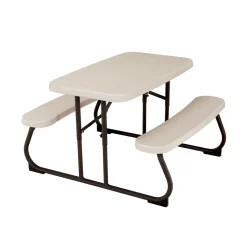 Lifetime Tisch für Kinder mit Klappfunktion 90x82,5x53,5cm Lichtgrau