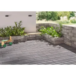 ECO City40x20x8 cm, Anthrazit mit Microfase^Lusit Hot