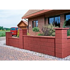 Gartenmauer Bellamur 1/1 Stein Rotbraun^Lusit