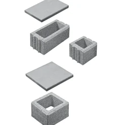 Lusit Mauerabdeckung Bellamur Oberfläche glatt Grau