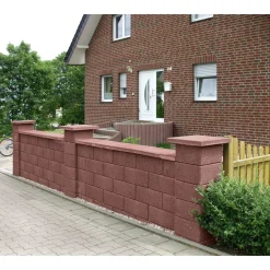 Mauerabdeckung Bellamur Oberfläche glatt Rotbraun*Lusit New