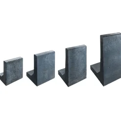 Mini L-Stein Anthrazit mit Fase 30 x 20 x 40 x 6 cm*Lusit Outlet