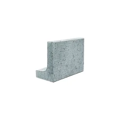 Mini L-Stein Grau mit Fase 30 x 20 x 40 x 6 cm^Lusit Hot