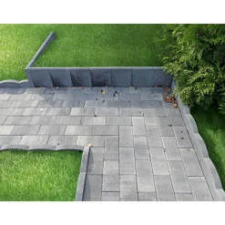 Mini L-Stein Grau mit Fase 30 x 20 x 40 x 6 cm^Lusit Hot