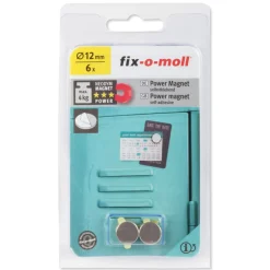 Magnet-Scheibe Neodym sk silber D12 mm 6St