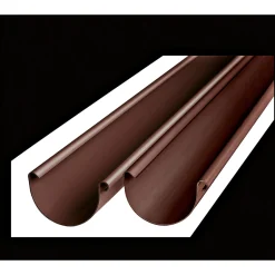 Marley Dachrinne RG 100 Kunststoff halbrund 2m braun