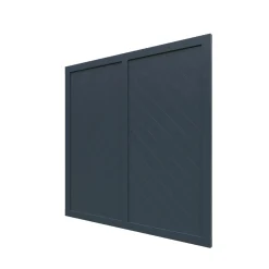 Massivzaun geschlossen anthrazit 179x179 cm