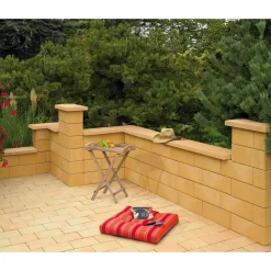 Mauerabdeckung gelbsand 48x27x4-4,5 cm* Discount