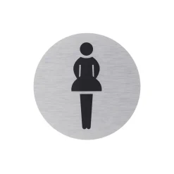 Hinweisschild Damen Aluminium grau^Metafranc Discount