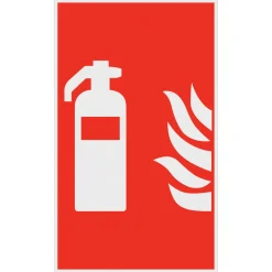 Metafranc Hinweisschild Feuerlöscher Kunststoff gelb