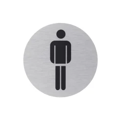 Hinweisschild Herren Aluminium grau*Metafranc