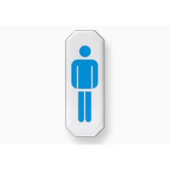 Hinweisschild Herren Kunststoff weiß^Metafranc Discount