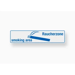 Metafranc Hinweisschild Raucherzone Kunststoff rot
