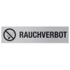 Hinweisschild Rauchverbot Aluminium grau*Metafranc Best