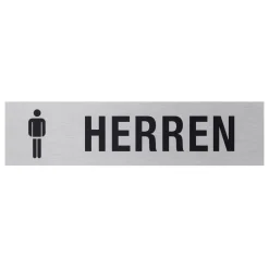 Hinweisschild WC Herren Aluminium grau*Metafranc Clearance