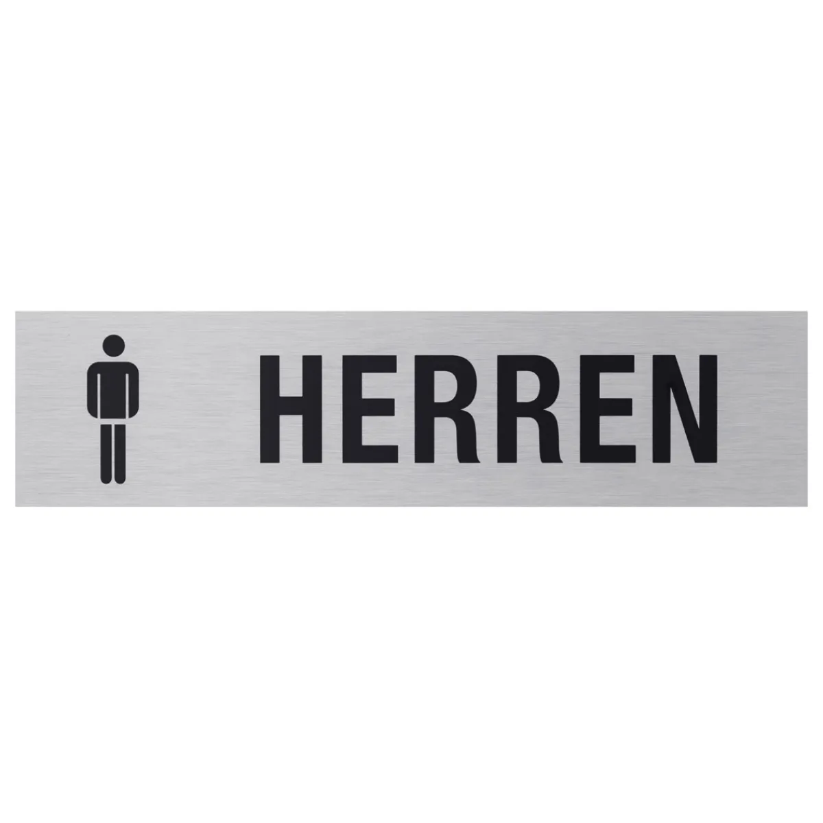 Hinweisschild WC Herren Aluminium grau*Metafranc Clearance