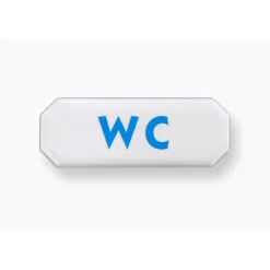 Metafranc Hinweisschild WC Kunststoff weiß