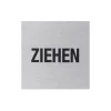 Metafranc Hinweisschild Ziehen Aluminium grau
