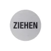 Hinweisschild Ziehen Aluminium grau*Metafranc Discount
