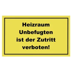 Metafranc Verbotsschild Zutritt verboten Kunststoff gelb