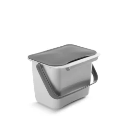Metaltex Bio-Abfallsammler Bin Tex 19,3 x 24,6 x 19 cm grau