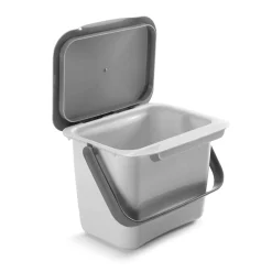 Metaltex Bio-Abfallsammler Bin Tex 19,3 x 24,6 x 19 cm grau