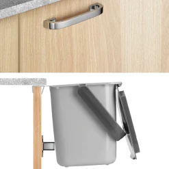 Metaltex Bio-Abfallsammler Bin Tex 19,3 x 24,6 x 19 cm grau