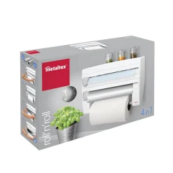 Küchenrollenspender Roll n Roll silber^Metaltex Online