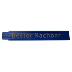 Meterstab bester Nachbar 2m blau^